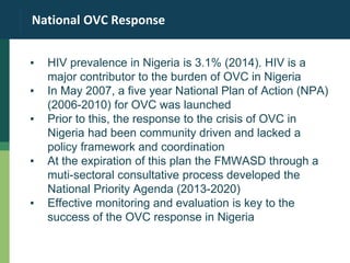 Strengthening National M&E Systems for Orphans and Vulnerable Children ...