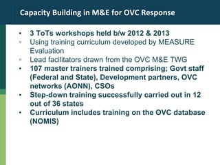 Strengthening National M&E Systems for Orphans and Vulnerable Children ...