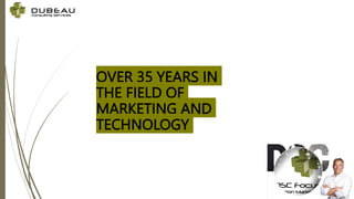 OVER 35 YEARS IN
THE FIELD OF
MARKETING AND
TECHNOLOGY
 