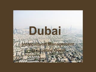 Dubai Intercultural Management Jacqueline Good 