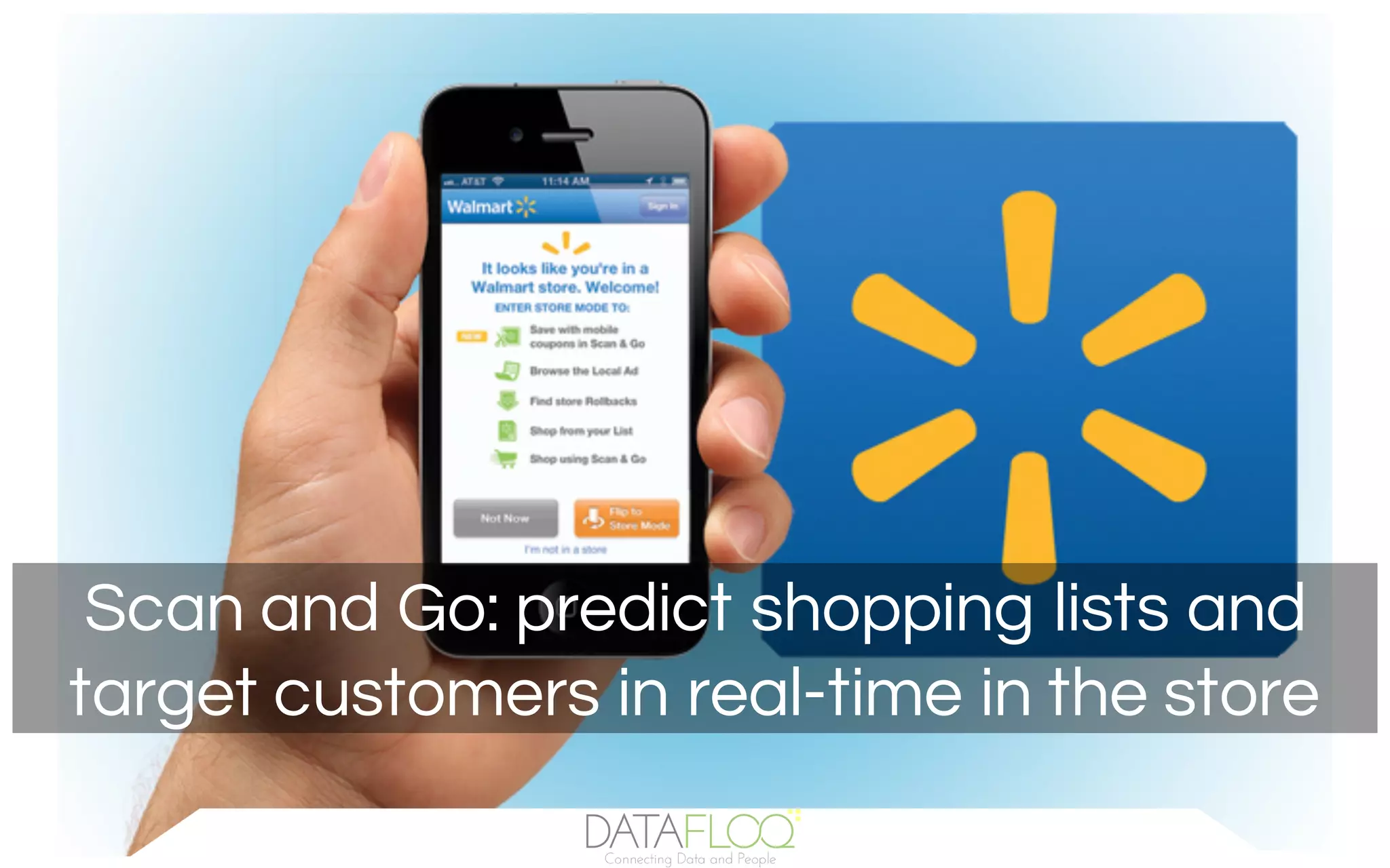 Scan and Go: predict shopping lists and
target customers in real-time in the store
 