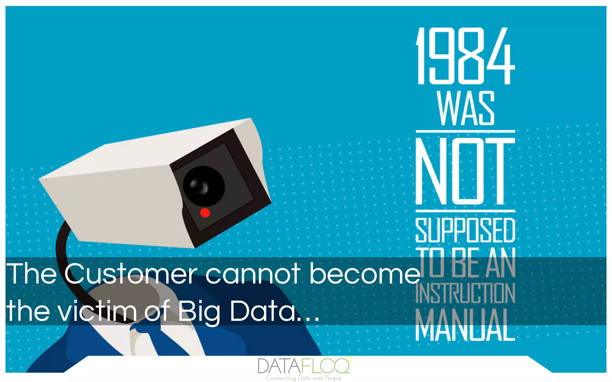 The Customer cannot become
the victim of Big Data…
 