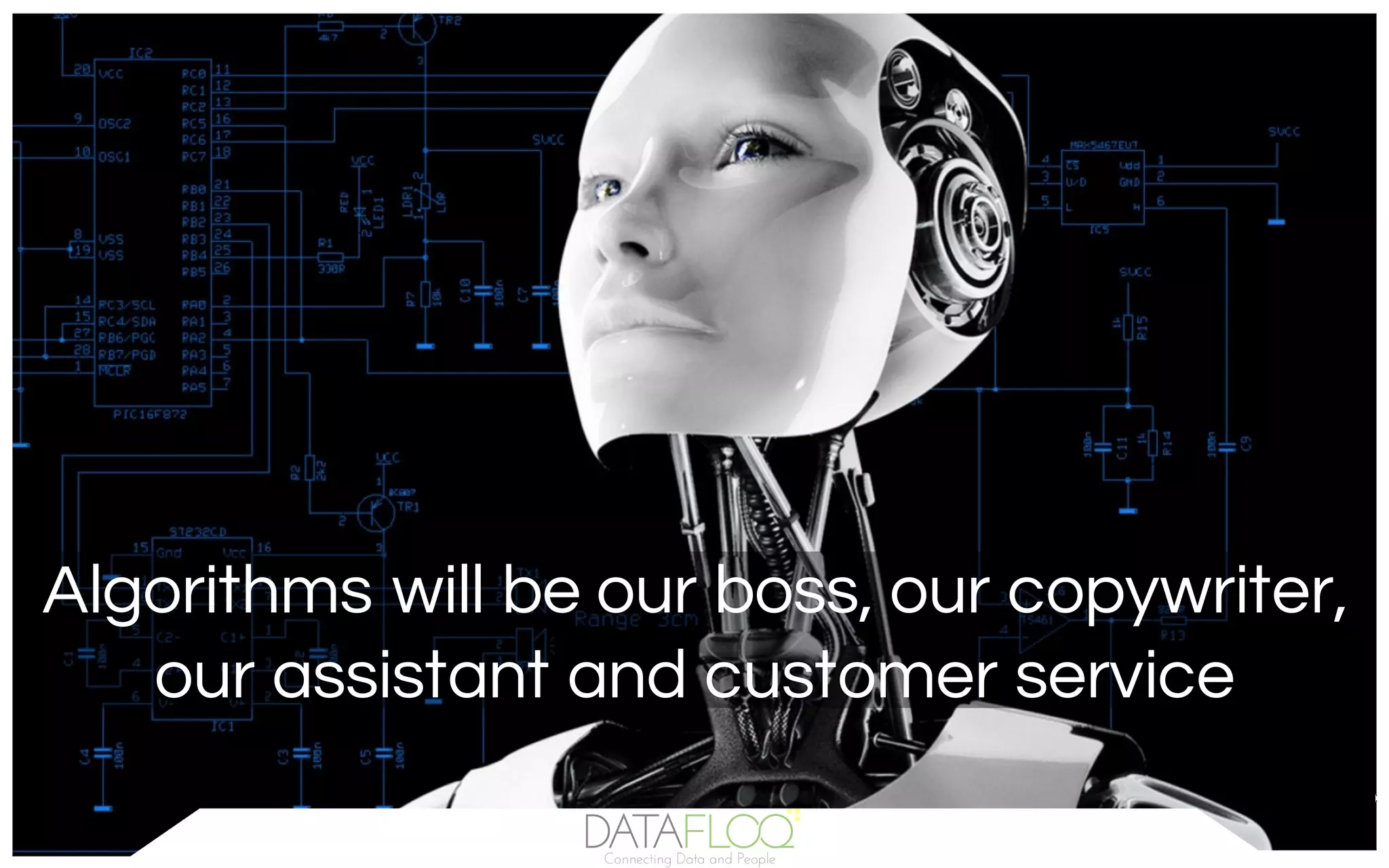Algorithms will be our boss, our copywriter,
our assistant and customer service
 