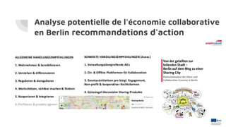 Analyse potentielle de l'économie collaborative
en Berlin recommandations d'action
 