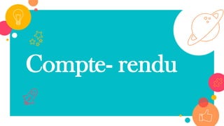 Compte- rendu
72
 