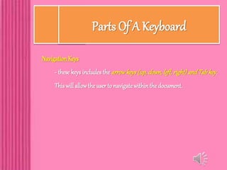 Computer Navigation Keys Parts Of A Computer System | PPTX