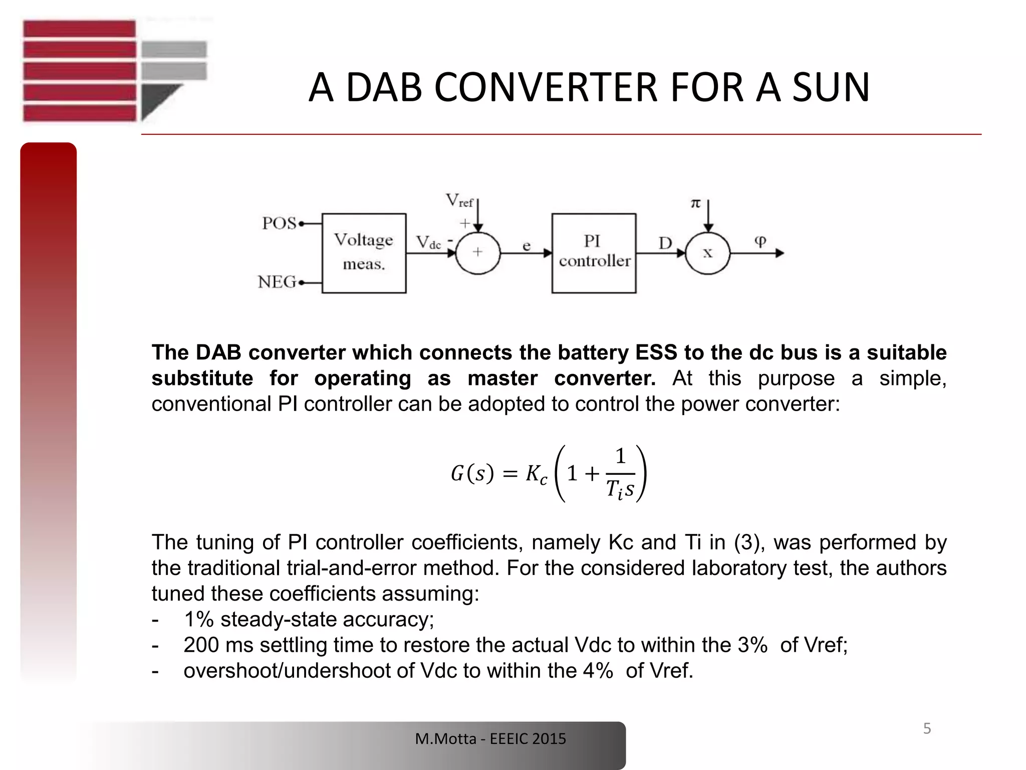 A laboratory model of a dual active bridge dc-dc converter for a smart ...
