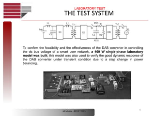 A laboratory model of a dual active bridge dc-dc converter for a smart ...