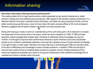 Information sharing
 