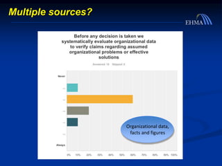 Multiple sources?
Organizational data,
facts and figures
 