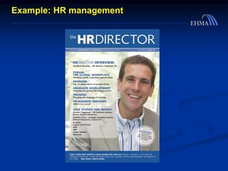 Example: HR management
 