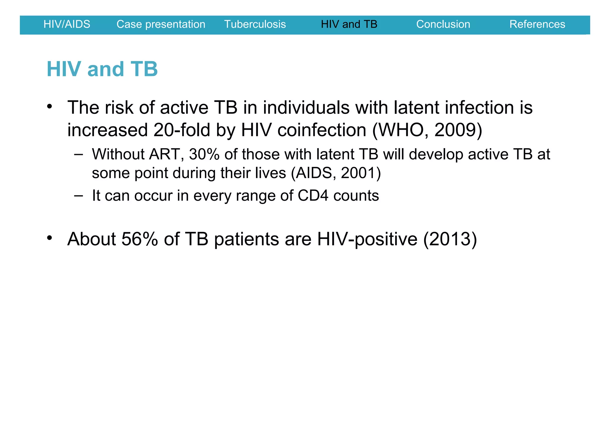 HIV/aids and tuberculosis | PPT