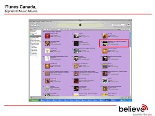  iTunes Canada,   Top World Music Albums 