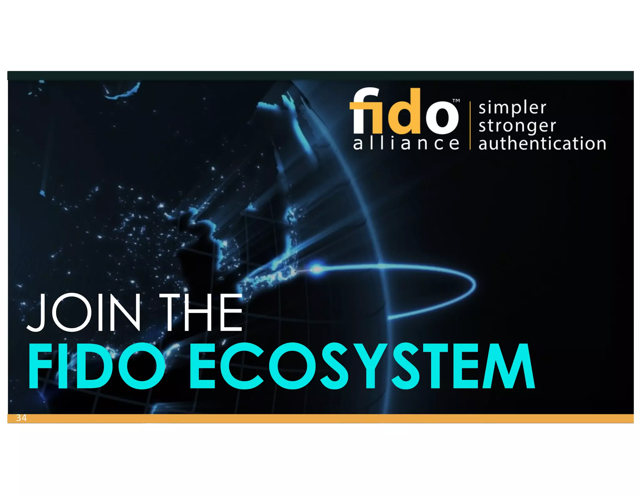 JOIN THE
FIDO ECOSYSTEM
34
 