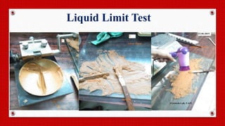 Liquid Limit Test
 