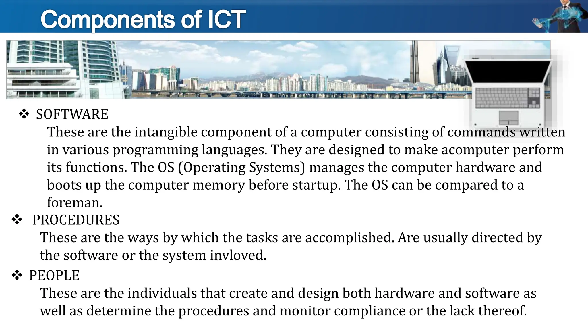 a brief introduction of ict and its components | PPTX