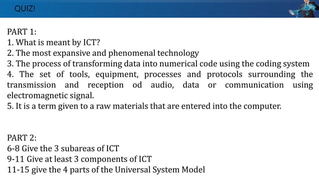 a brief introduction of ict and its components | PPTX