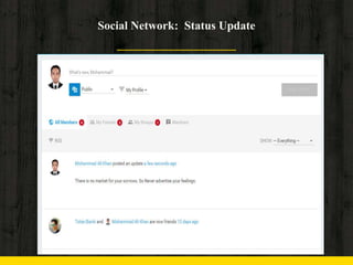 Social Network: Status Update
 