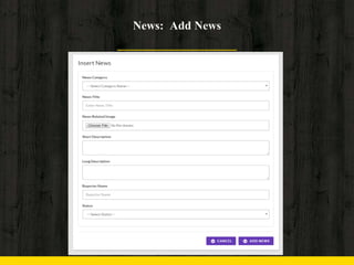 News: Add News
 