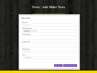News: Add Slider News
 
