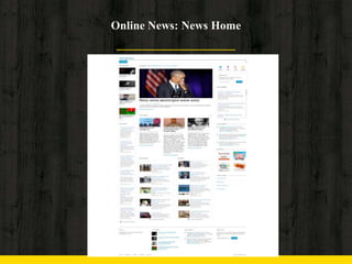 Online News: News Home
 