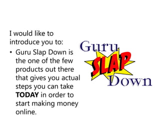 I give you exact steps you need to take in order to re-create the system I used to make a full time income online.