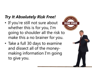 Imagine the freedom you’ll experience the first year alone. No more dread when you get up in the morning, 