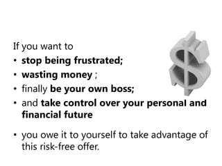 It will change your life!Here’s to your success.Jeff Wenberg!