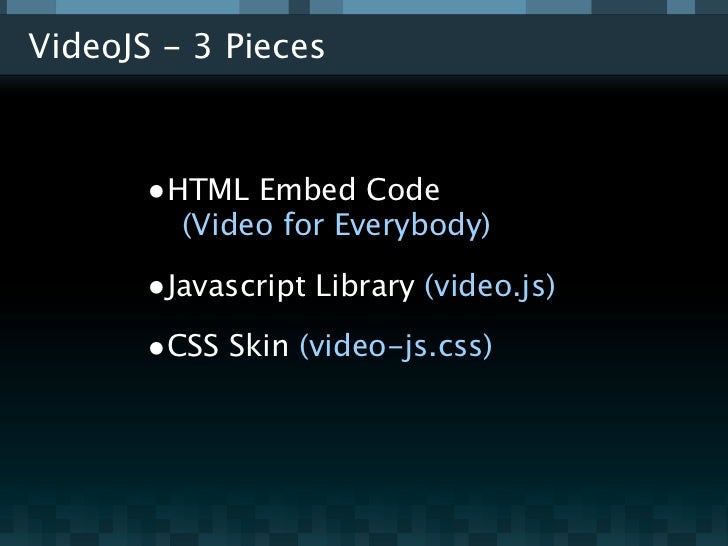 videojs html5 video player videojs html5 video player