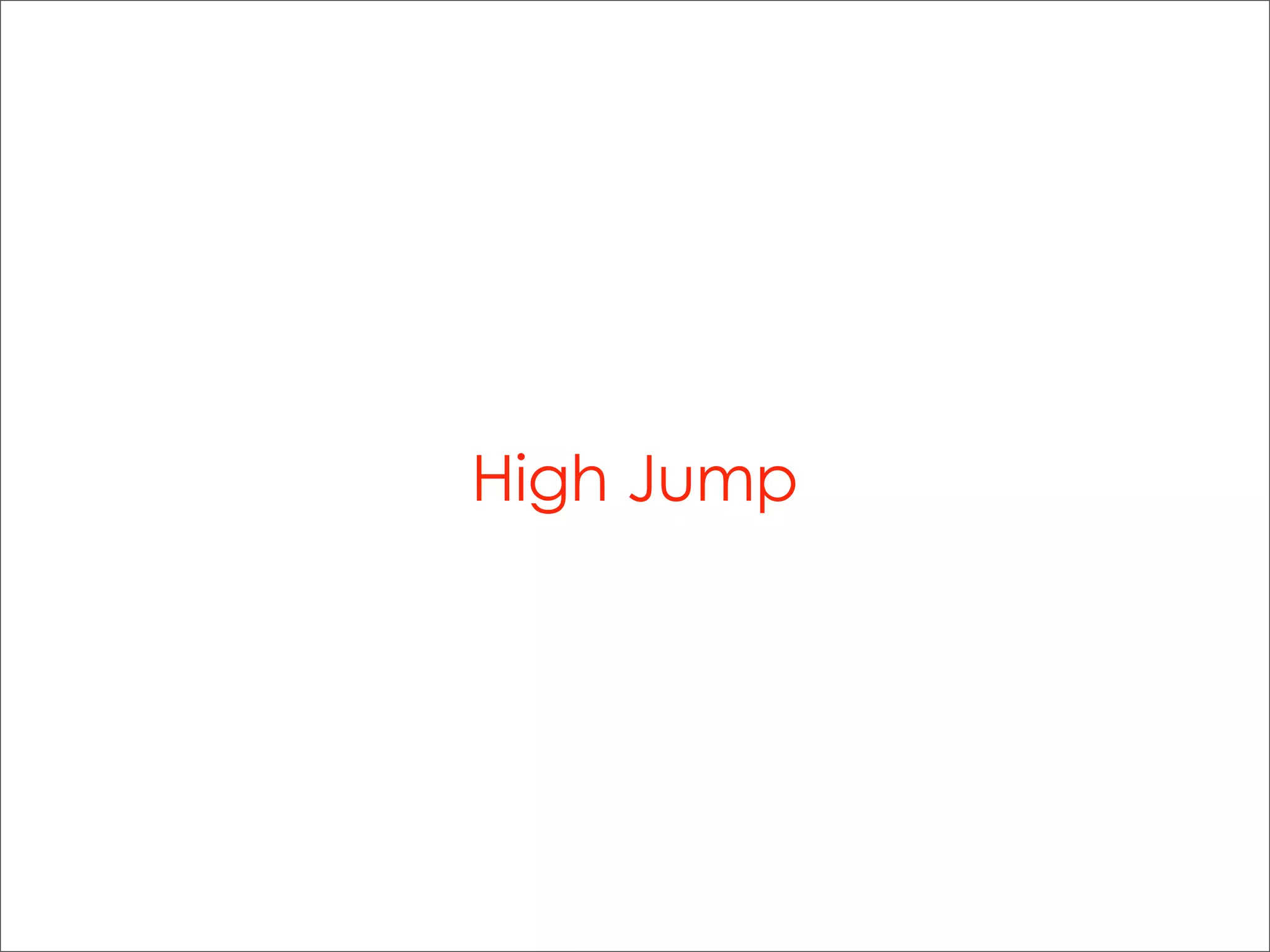 High Jump and High Jump Training | PDF