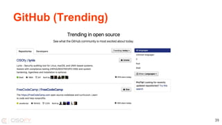 GitHub (Trending)
39
 