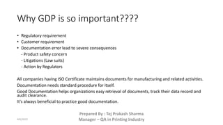 Document Gdp Examples Good Documentation Practices ppt | PPTX