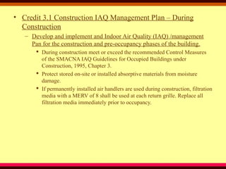 Iaq Plan Sample Presentation green construction | PPT
