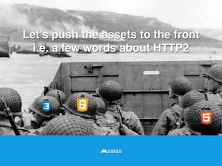 Let’s push the assets to the front
i.e. a few words about HTTP2
 