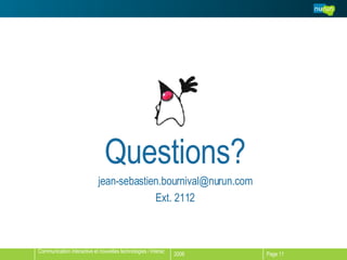 Questions? [email_address] Ext. 2112 