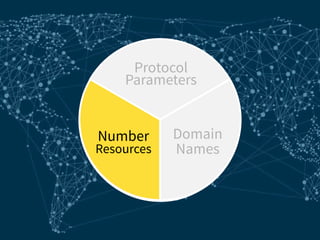 Domain
Names
Protocol
Parameters
Number
Resources
 