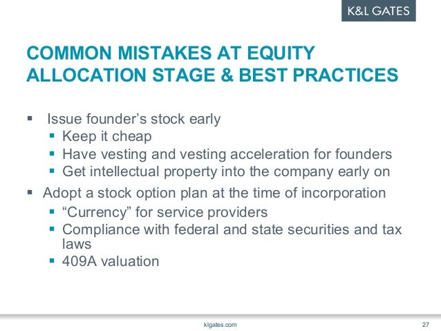 Accelerated vesting of stock options 409a
