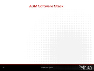 © 2009/2010 Pythian
ASM Software Stack
18
 