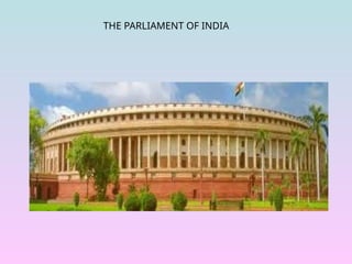 THE PARLIAMENT OF INDIA
 