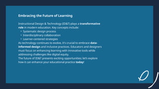 Presentation - Instructional Design & Technology | PPTX