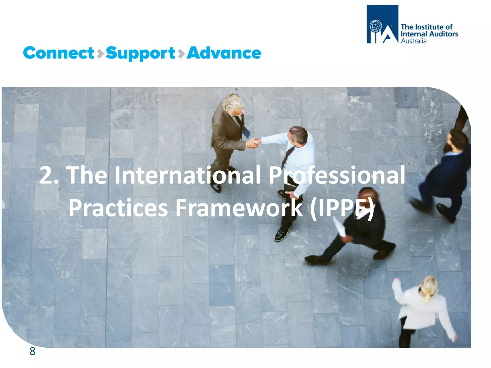 2. The International Professional
Practices Framework (IPPF)
8
 