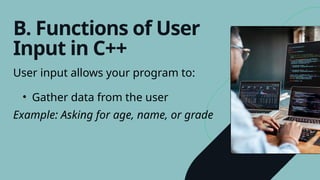 Presentation - Introduction to C++ Input.pptx