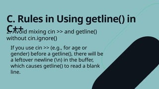 Presentation - Introduction to C++ Input.pptx