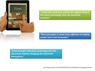 iPads in School -  A Case Study Slide 2