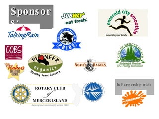 Sponsors: In Partnership with:   