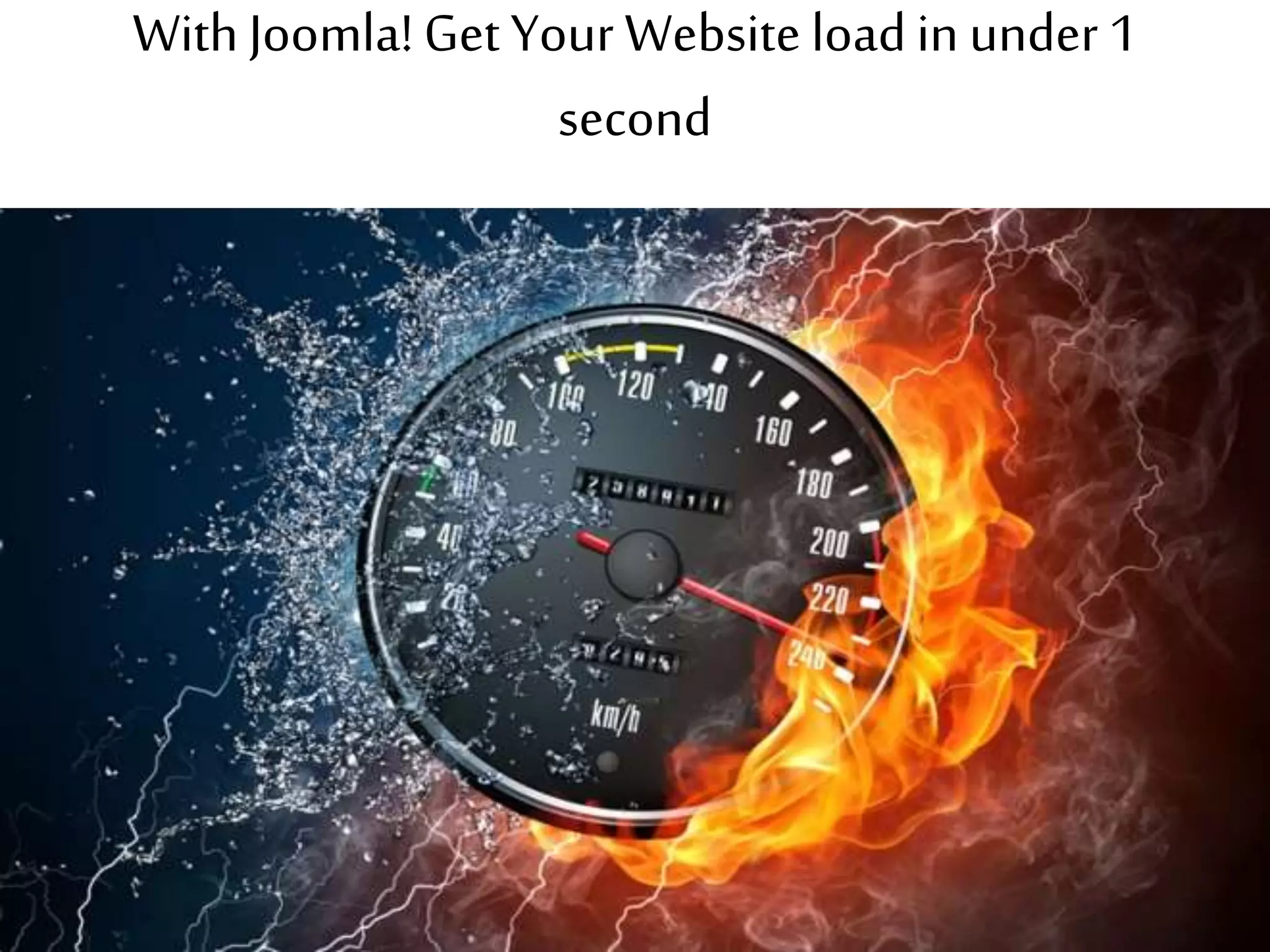 WithJoomla!Get Your Website loadin under1
second
 