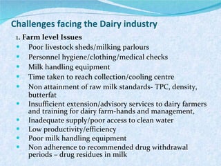 Briefing on the Kenya Dairy Board and the Kenyan dairy industry 