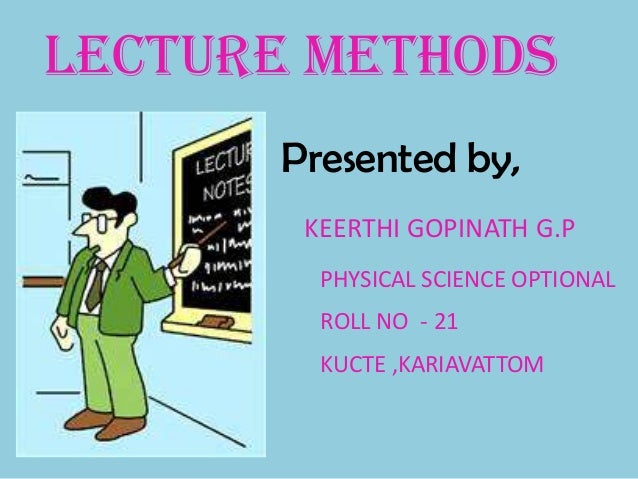 presentation in lecture method