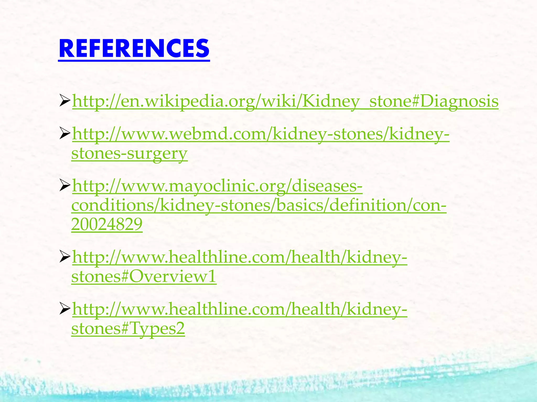 Presentation kidney-stone final | PPTX