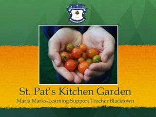 St. Pat’s Kitchen GardenMaria Marks-Learning Support Teacher Blacktown 
